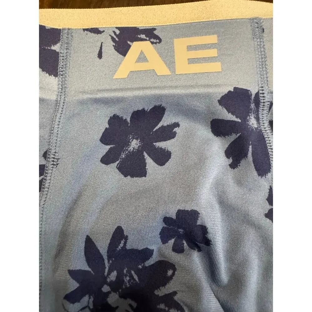 American Eagle Stealthmode boxer shorts navy blue floral print, size Medium
